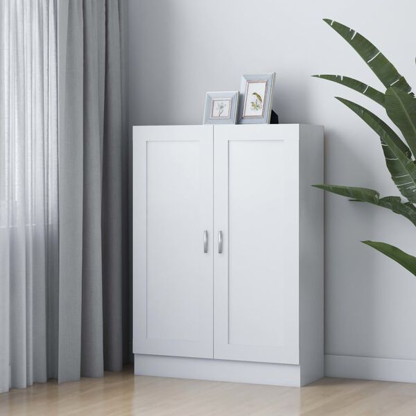 vidaXL Book Cabinet White 82.5x30.5x115 cm Engineered Wood