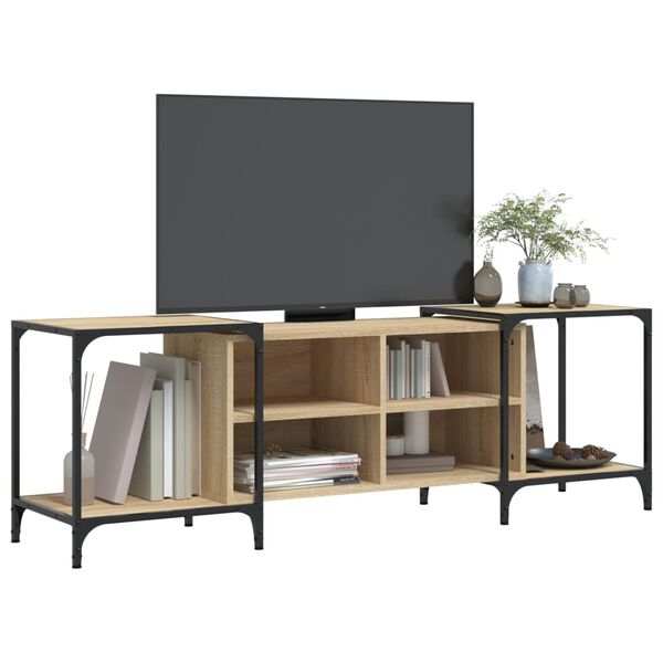 vidaXL TV Cabinet Sonoma Oak 153x37x50 cm Engineered Wood