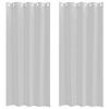vidaXL Voile Curtain 2 pcs Light Grey 225 x 140 cm Polyester