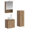 vidaXL Bathroom Furniture Set 4 pcs Artisan Oak