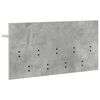vidaXL Wall-Mounted Coat Rack with Shelf Concrete Grey 80 x 40 x 12 cm