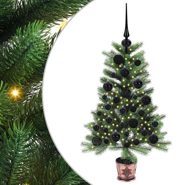 vidaXL Christmas Tree with 150 LEDs with Stand Green 90 cm PE