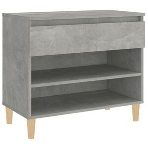 vidaXL Shoe Cabinet Concrete Grey 70x36x60 cm Engineered Wood