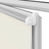 vidaXL Roller Blind Blackout Off White 80x230 cm Fabric Width 75.7 cm Polyester
