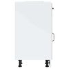 vidaXL Kitchen Base Cabinet Kalmar High Gloss White Engineered Wood