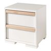 Vipack Nightstand London 2-drawer Wood White