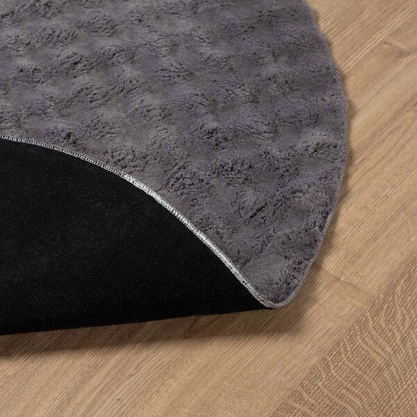 vidaXL Area Rugs Round Anthracite &Oslash; 160 CM