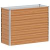 vidaXL Garden Raised Bed Light Brown 100 x 40 x 77 cm Galvanised Steel