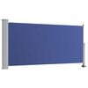 vidaXL Patio Retractable Side Awning 120x300 cm Blue