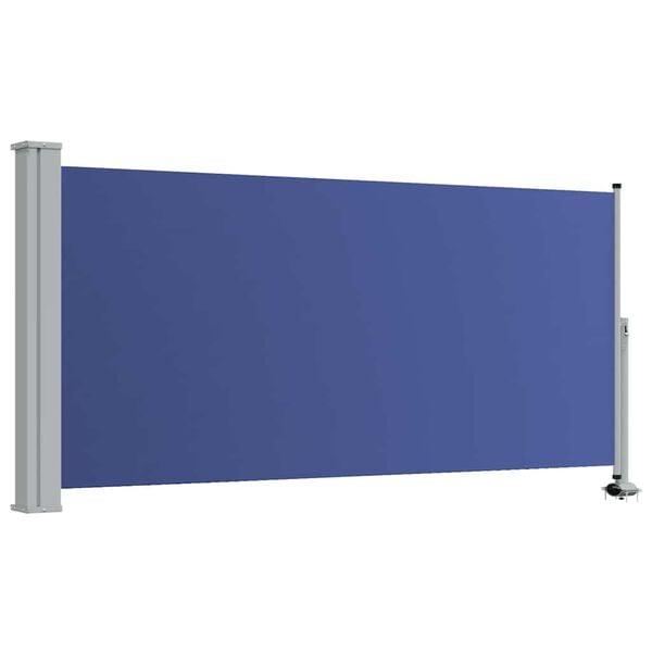 vidaXL Patio Retractable Side Awning 120x300 cm Blue