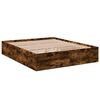 vidaXL Bed Frame without Mattress Smoked Oak 160x200 cm