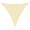 vidaXL Sunshade Sail 160 g/m&sup2; Cream 3x3x3 m HDPE