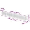 vidaXL Gabion Raised Bed Galvanised Steel 450x50x50 cm