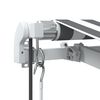 vidaXL Automatic Retractable Awning with LED Anthracite&White 400x350 cm