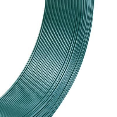 vidaXL Fence Binding Wire 250 m 0.9/1.4 mm Steel Blackish Green