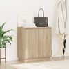 vidaXL LED Sideboard Sonoma Oak 71 x 34.5 x 75 cm Engineered Wood