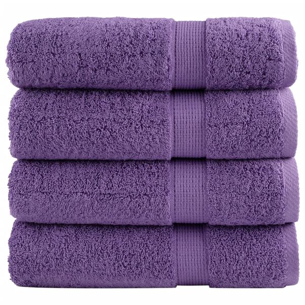vidaXL Premium Bath Towels SOLUND 4 pcs 100x150 cm 600 gsm