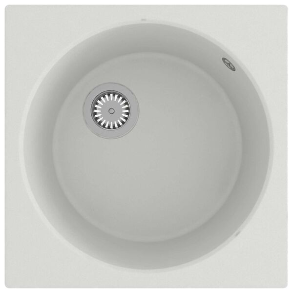 vidaXL Kitchen Sink White 48 x 48 x 20.5 cm Granite