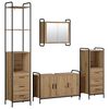 vidaXL Bathroom Cabinet Set 4 pcs Artisan Oak 40 x 36 x 200.5 cm