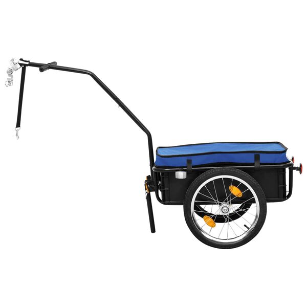 vidaXL Bike Trailer/Hand Wagon 155x60x83 cm Steel Blue