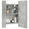 vidaXL LED Bathroom Mirror Cabinet Concrete Grey 40x12x45 cm Acrylic