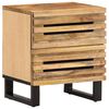vidaXL Bedside Cabinet 40x34x46 cm Solid Wood Rough Mango