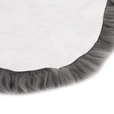 vidaXL Sheep Leather Rug 60x90 cm Light Grey