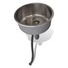 Round Sink Stainless Steel 43cm With Drain