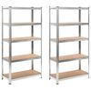vidaXL Storage Shelves 2 pcs 90x40x180 cm MDF