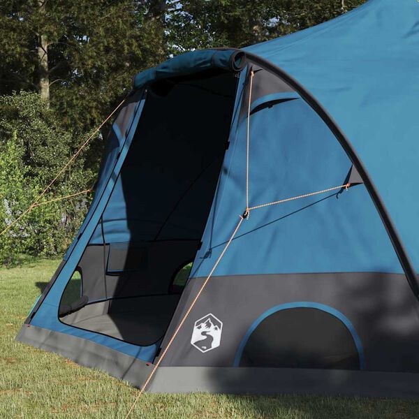 vidaXL Dome Tent with Roof with Storage Blue 505 x 450 x 248 cm