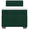 vidaXL Box Spring Bed with Mattress Dark Green 90x190 cm Velvet