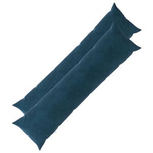 vidaXL Cushion with Pillow HEERLEN 2 pcs Blue Velvet