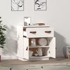 vidaXL Sideboard White 65.5x40x75 cm Solid Wood Pine
