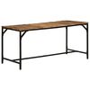 vidaXL Dining Table 160x80x75 cm Solid Wood Rough Mango