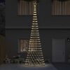 vidaXL LED Christmas Tree Warm White 160 x 160 x 500 cm Metal