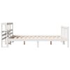 vidaXL Bed Frame without Mattress White 160x200 cm Solid Wood Pine