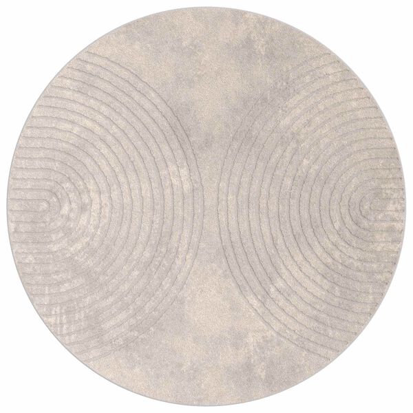 vidaXL Area Rugs Round Beige &Oslash; 160 CM
