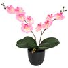 vidaXL Artificial Orchid Plant Pink 36 x 10 x 30 cm