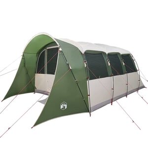 vidaXL Family Tent with Roof Green and White 576 x 325 x 213 cm