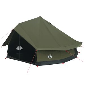 vidaXL Family Tent 10-Person Army Green Polycotton