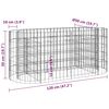 vidaXL Gabion Raised Bed Galvanised Iron 120x50x50 cm