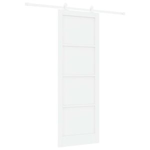 vidaXL Sliding Door White 83 x 232 cm Solid Pine Wood