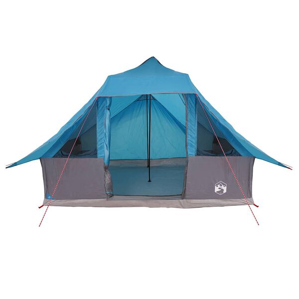 vidaXL Tipi Tent with Roof Blue 364 x 281 x 257 cm Taffeta