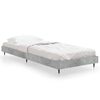 vidaXL Bed Frame without Mattress Concrete Grey 75x190 cm Small Single