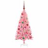 vidaXL Christmas Tree with 150 LEDs with Stand Pink 120 cm PVC