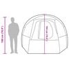 vidaXL Camping Tent Tunnel 4-Person Green Waterproof