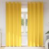 vidaXL Blackout Curtains with Rings 2 pcs Mustard Yellow 245 x 140 cm