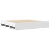vidaXL Bed Frame without Mattress White 180x200 cm Super King Engineered Wood
