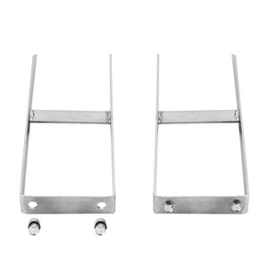 vidaXL Fence Ground Spikes 2 pcs for WPC Fence Steel 40 cm