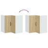 vidaXL Kitchen Wall Corner Cabinet Kalmar Sonoma Oak Engineered Wood